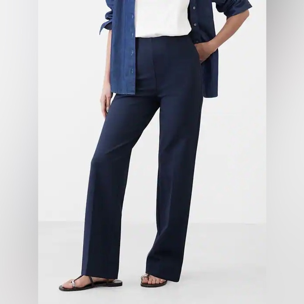 NWT! Banana Republic Navy Ponte Straight Pant - Multiple